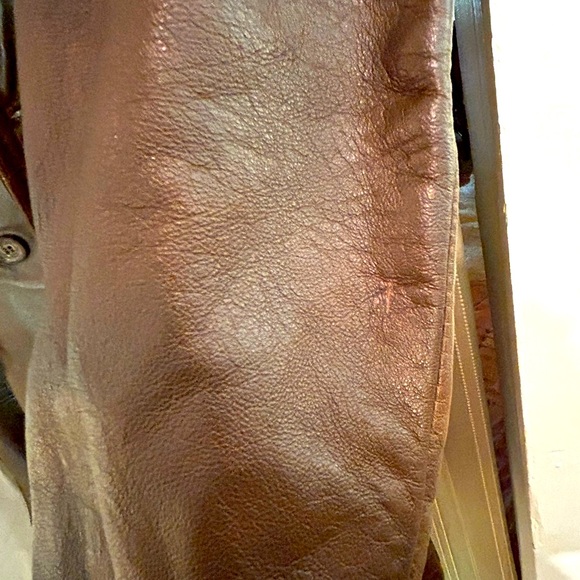 Brown men’s leather coat - genuine leather - Picture 8 of 11